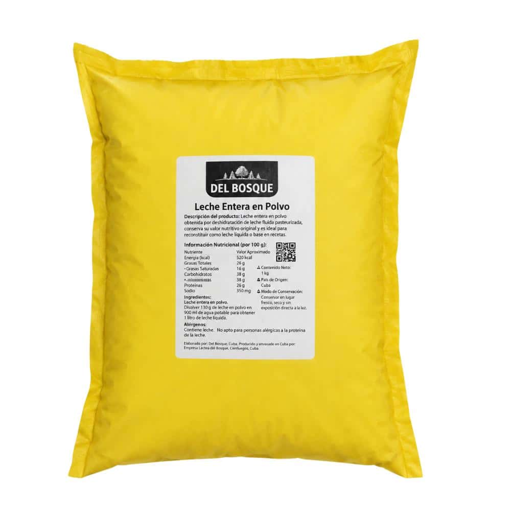 Leche en polvo entera Del Bosque (2 kg / 4.4 lb) - Miniatura 3