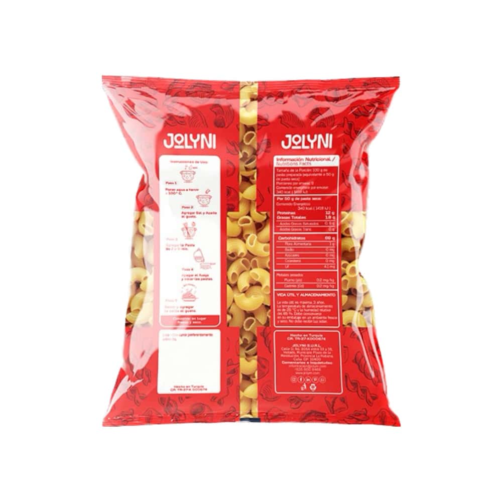Pastas cortas - codo Big Jolyni (3 x 400 g / 14.11 oz) - Miniatura 2