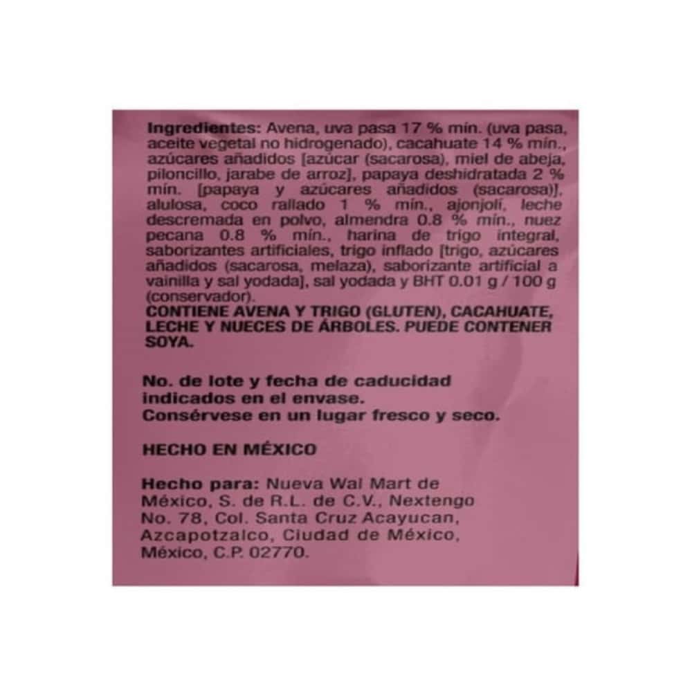 Granola con frutas y nueces Great Value (300 g / 10.58 oz) - Miniatura 2