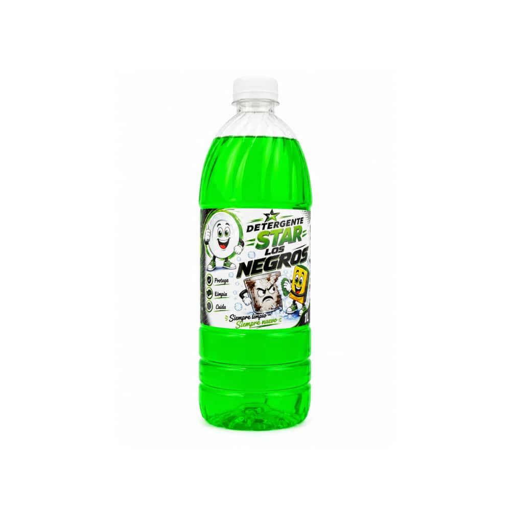 Detergente líquido lavavajillas Star Los Negros (1 L) - Miniatura 1