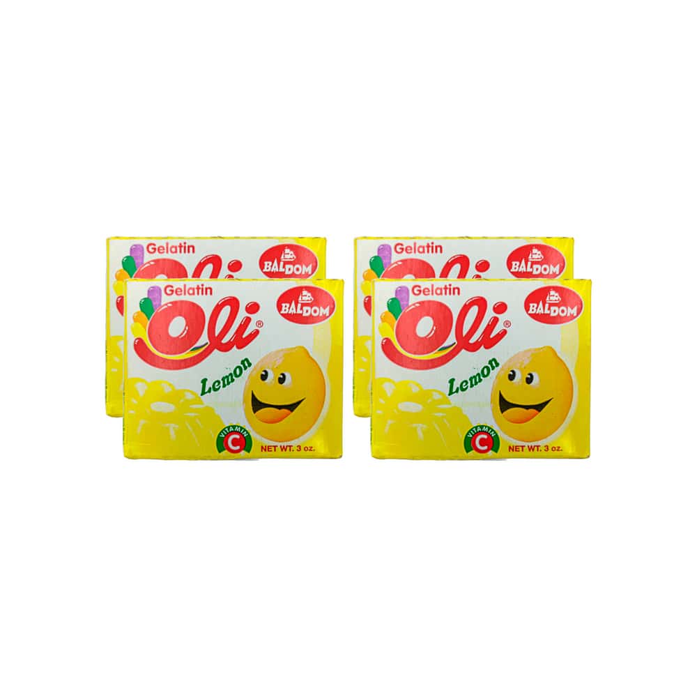 Gelatina sabor limón Oli (4 x 85 g / 3 oz) - Miniatura 1