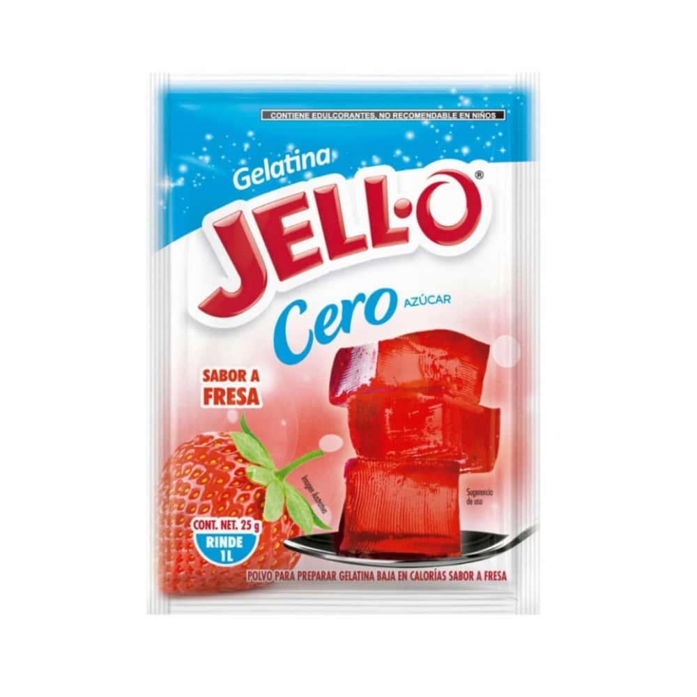 Gelatina sabor fresa cero azúcar Jell-O (25 g) - Miniatura 2