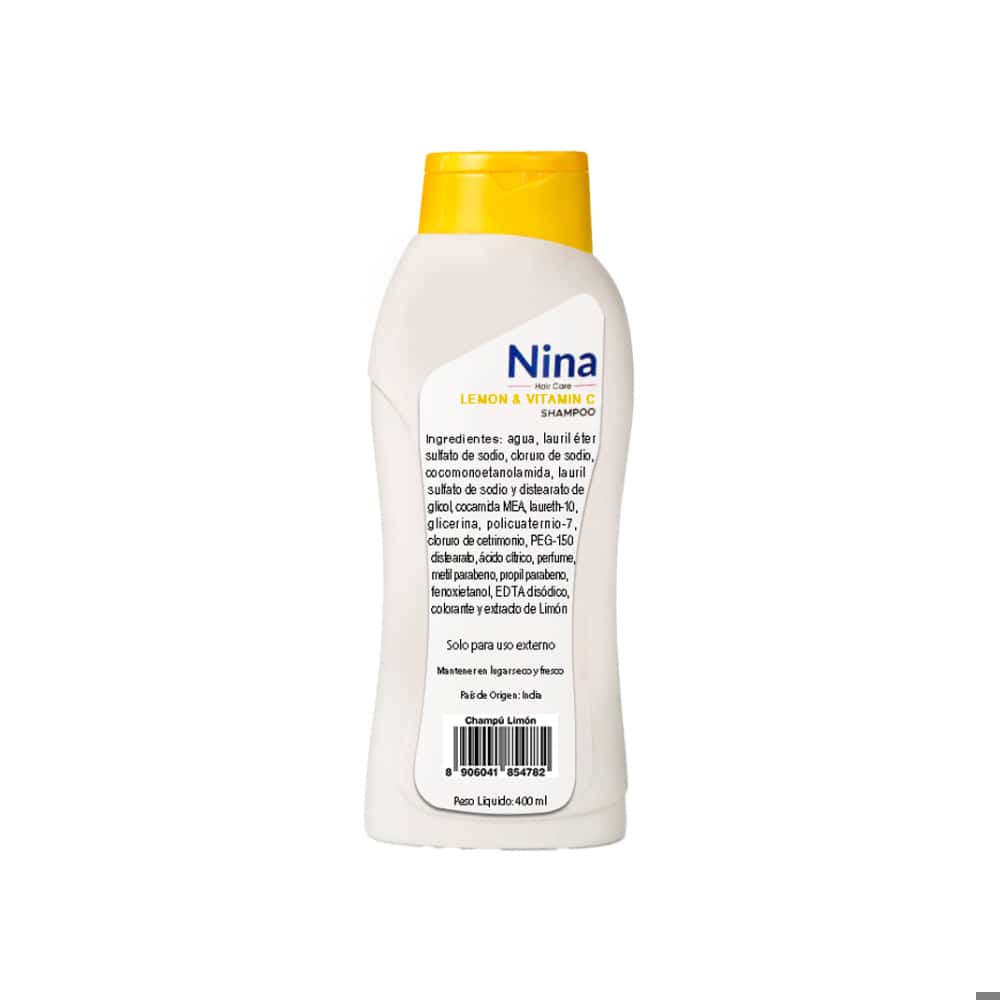Champú con esencia de limón y vitamina E Nina (400 ml) - Miniatura 2