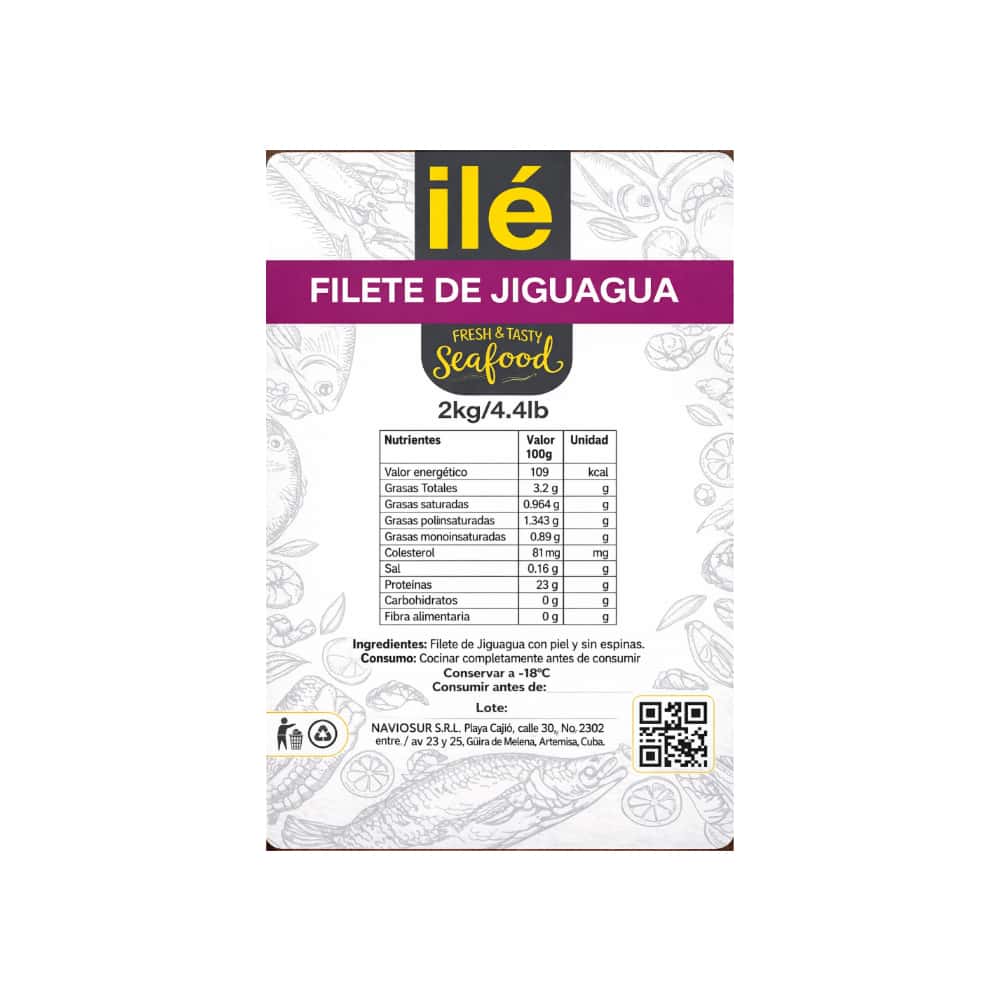 Filete de pescado Jiguagua (2 x 2 kg / 4.4 lb) - Miniatura 2