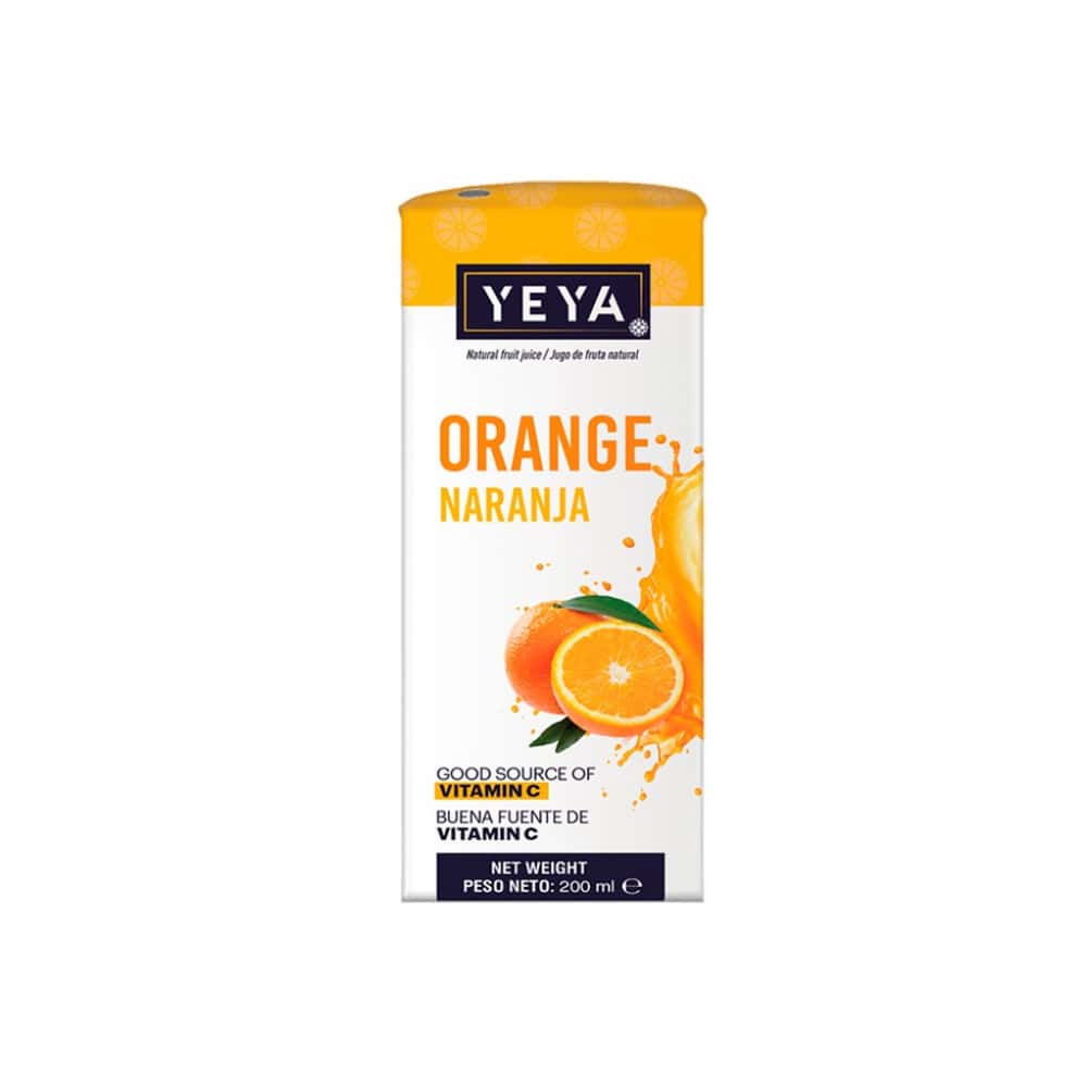 Bebida saborizada sabor naranja YEYA (200 ml) - Miniatura 2