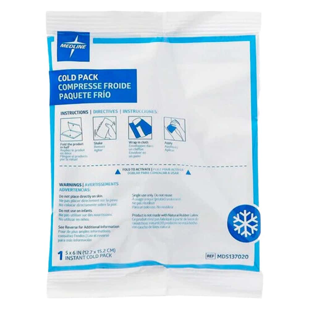 Compresa fía instantánea 5 x 6 in (12.7 cm x 15.2 cm) Medline - Miniatura 2