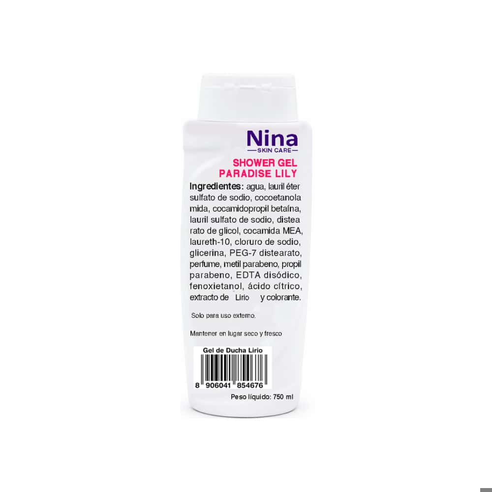 Gel para ducha aroma lirio Nina (750 ml) - Miniatura 2