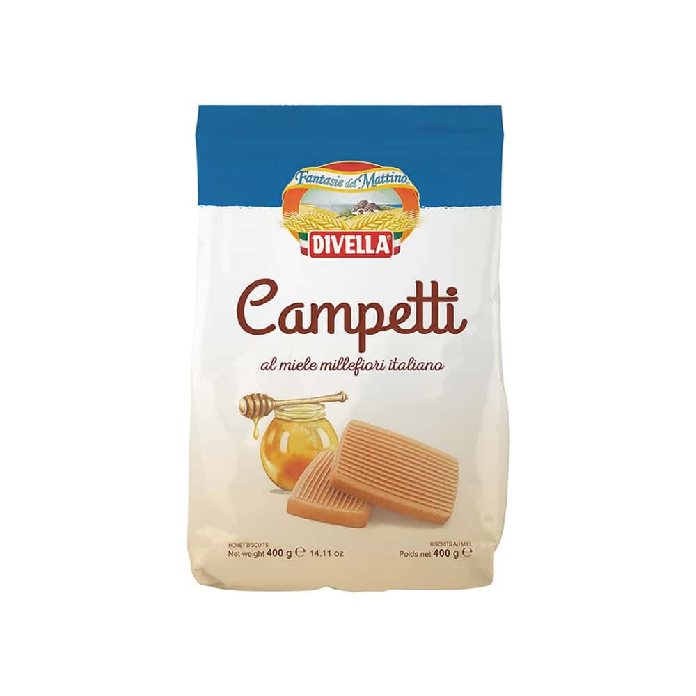 Galletas con sabor a miel campetti Divella (400 g / 14.11 oz) - Miniatura 1