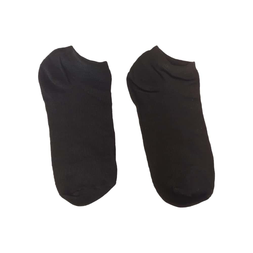 Par de medias plantilla color negro de algodón Tiara - Miniatura 1
