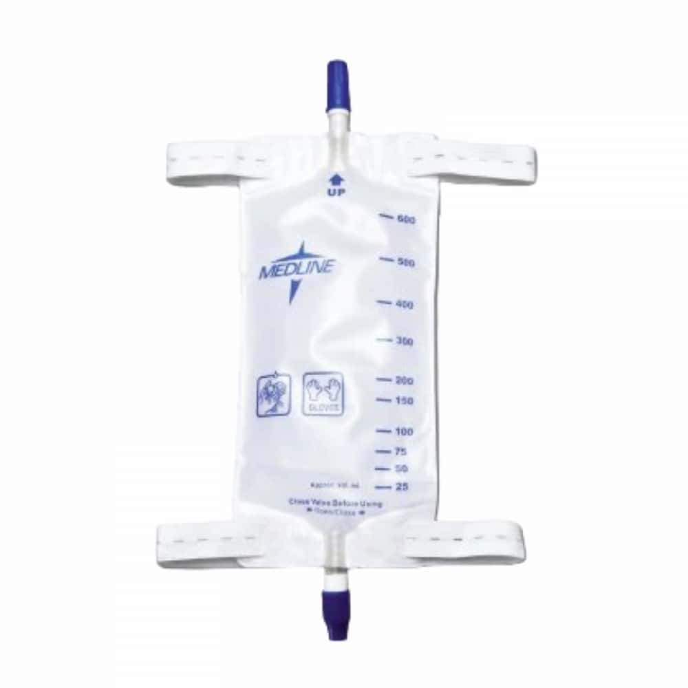 Bolsa colectora de orina con tela en la parte posterior para la pierna 600 ml / 20 oz Medline - Miniatura 2