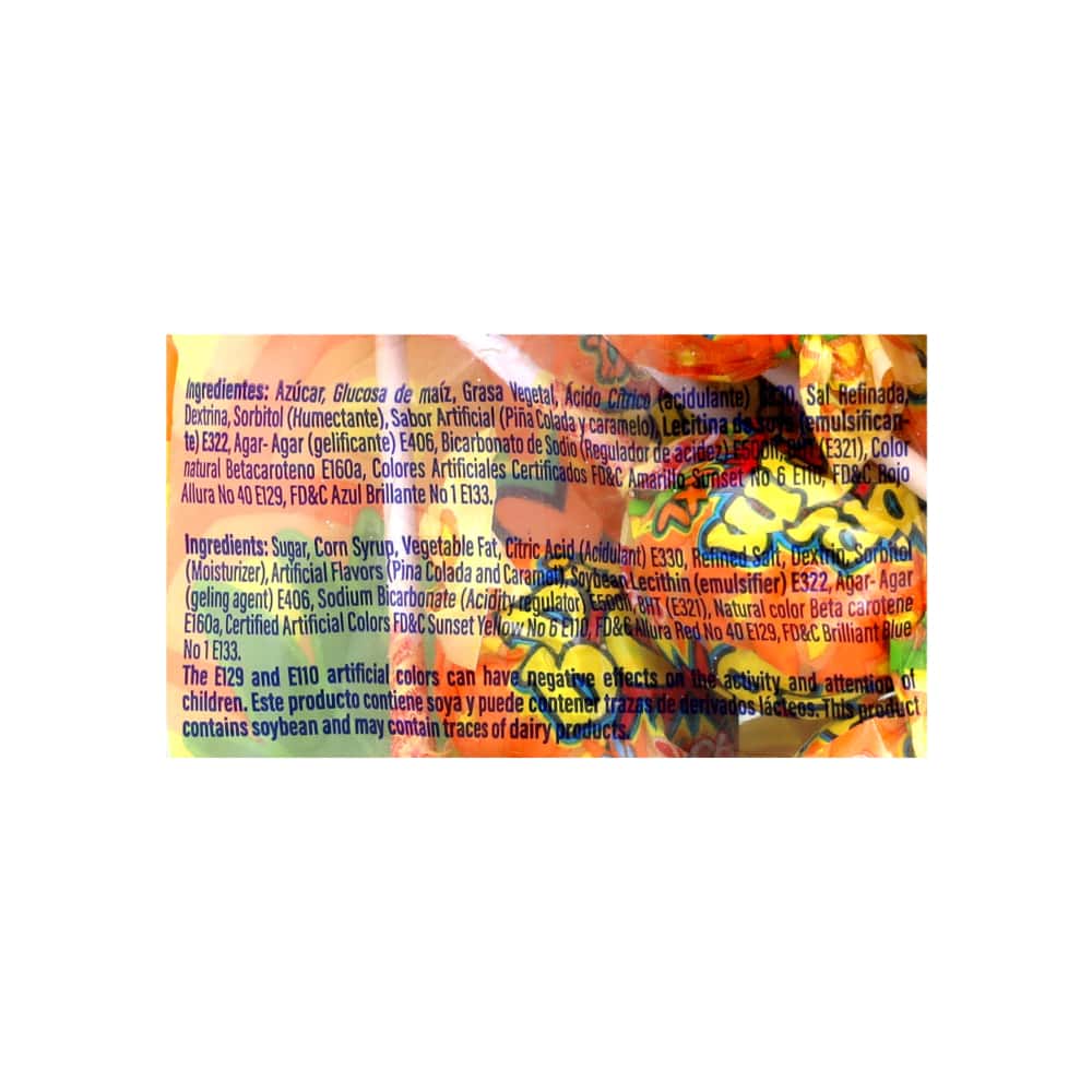 Paquete chupa chupa doble chicle XXL sabor malteada de piña Big bom (1.2 kg / 2.64 lb) - Miniatura 3