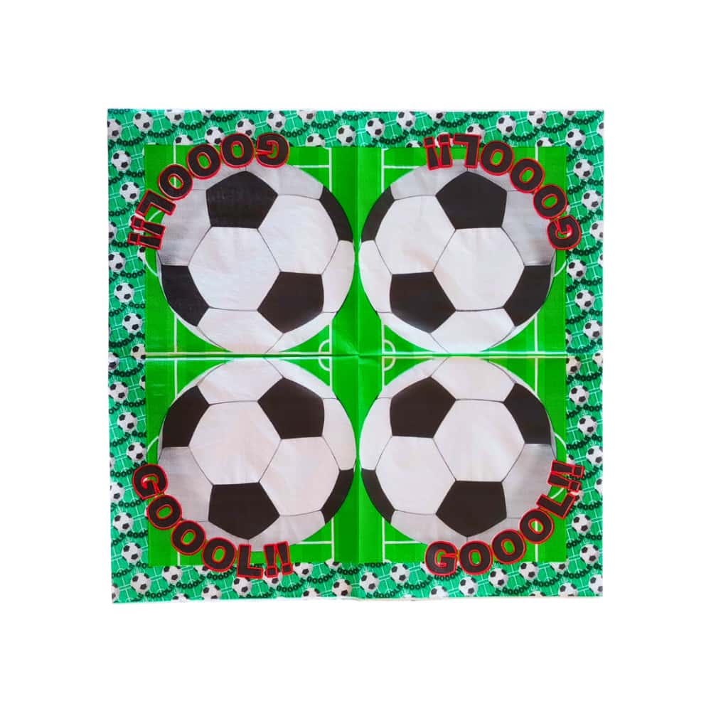 Servilleta para fiesta fútbol Tiara (20 U) - Miniatura 4