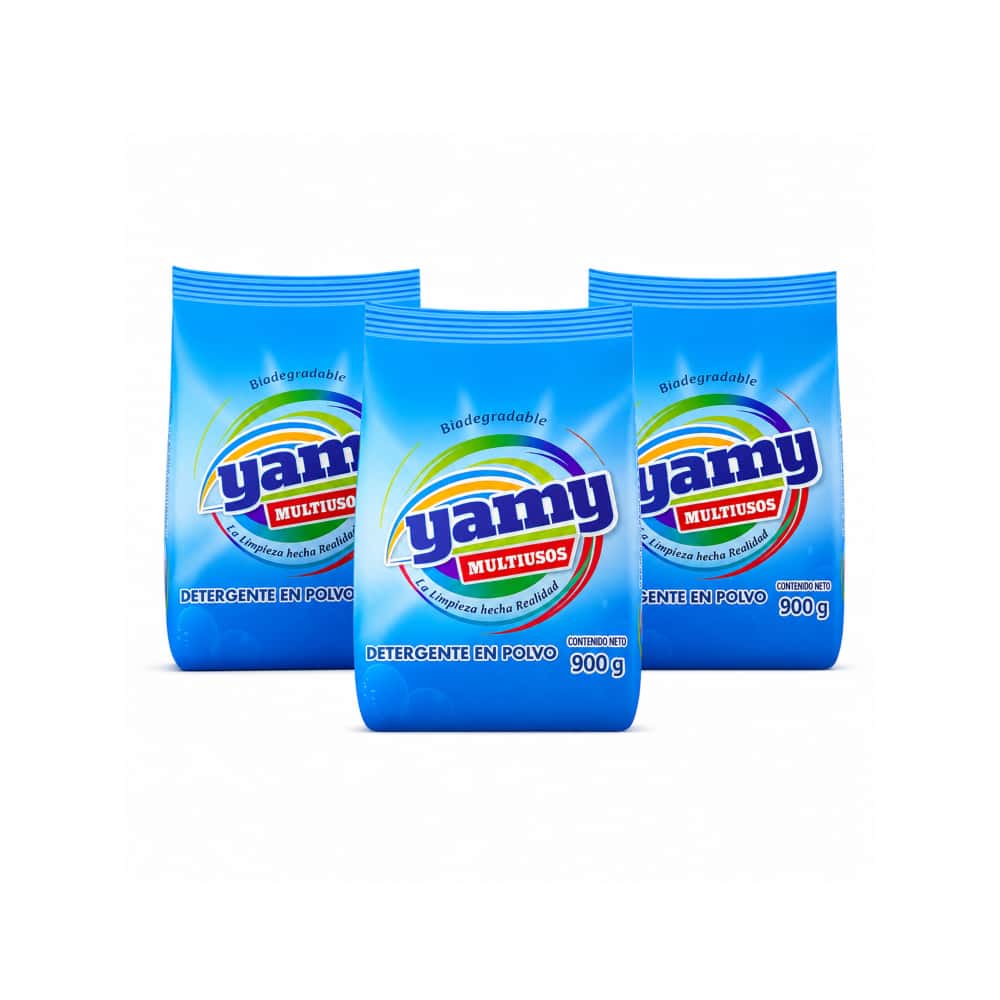 Detergente en polvo multiusos Yamy (3 x 900 g / 1.98 lb) - Miniatura 1