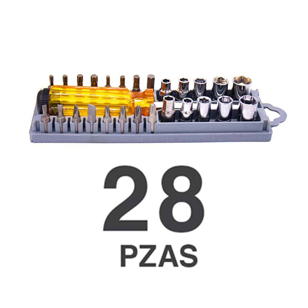 Set de 28 piezas de destornilladores- atornilladores- y cubos Security - Miniatura 4
