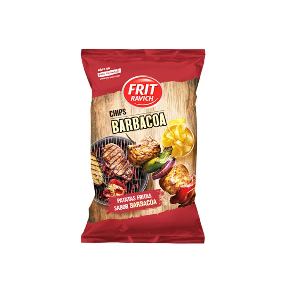 Papas fritas sabor a barbacoa Frit Ravich (125 g / 4.4 oz) - Miniatura 1
