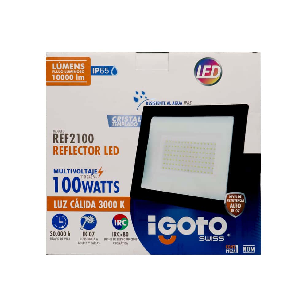 Reflector negro LED 100 W Igoto REF2100 - Miniatura 5