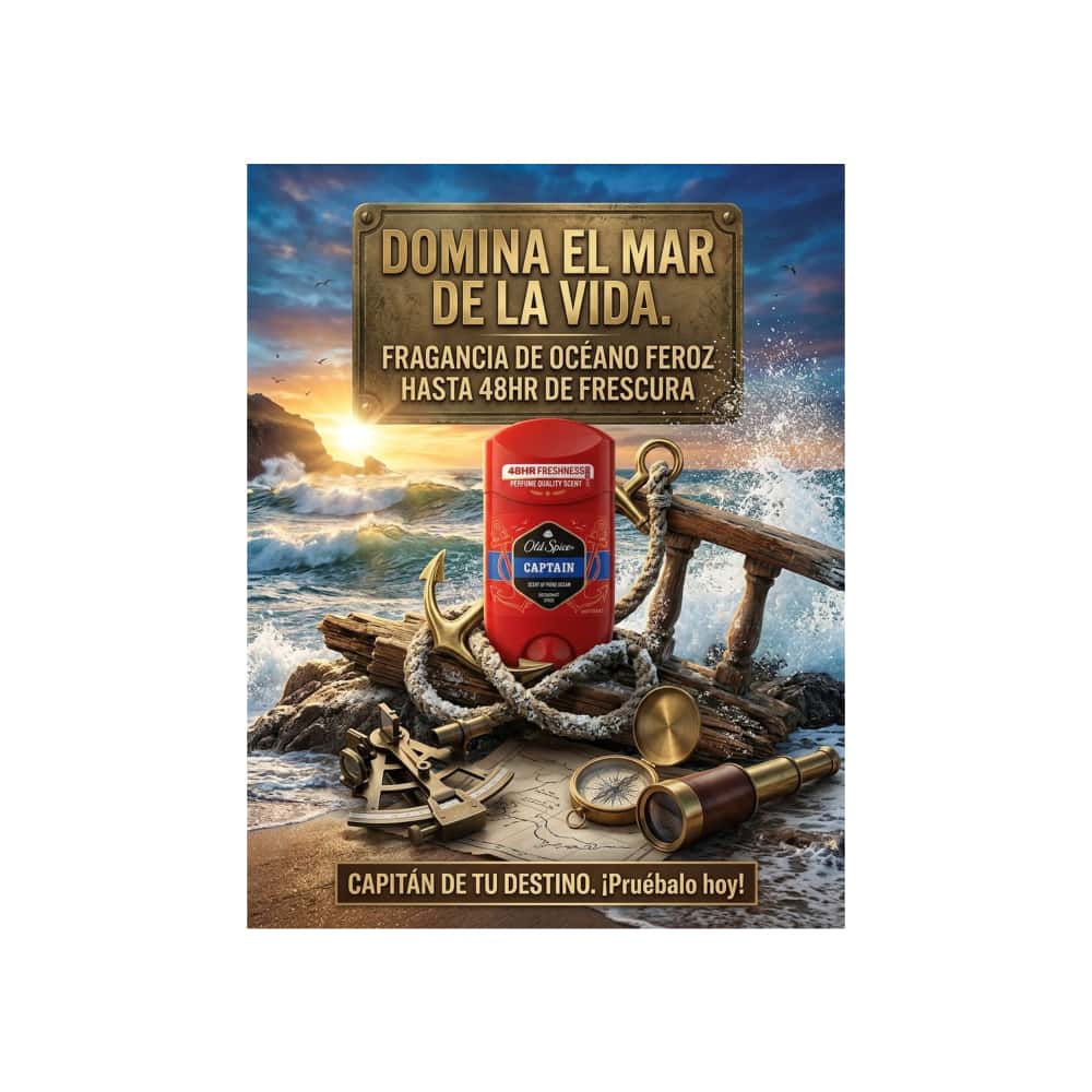 Desodorante en barra para hombre Captain Old Spice (50 m l) - Miniatura 4