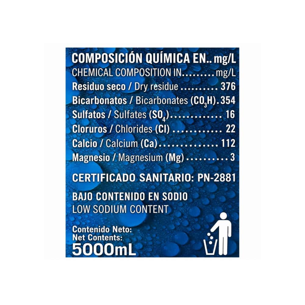 Agua mineral natural Ciego Montero (5000 ml) - Miniatura 6