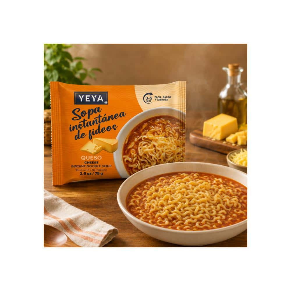 Sopa instantánea de fideos con sabor a queso YEYA (75 g / 2.6 oz) - Miniatura 4