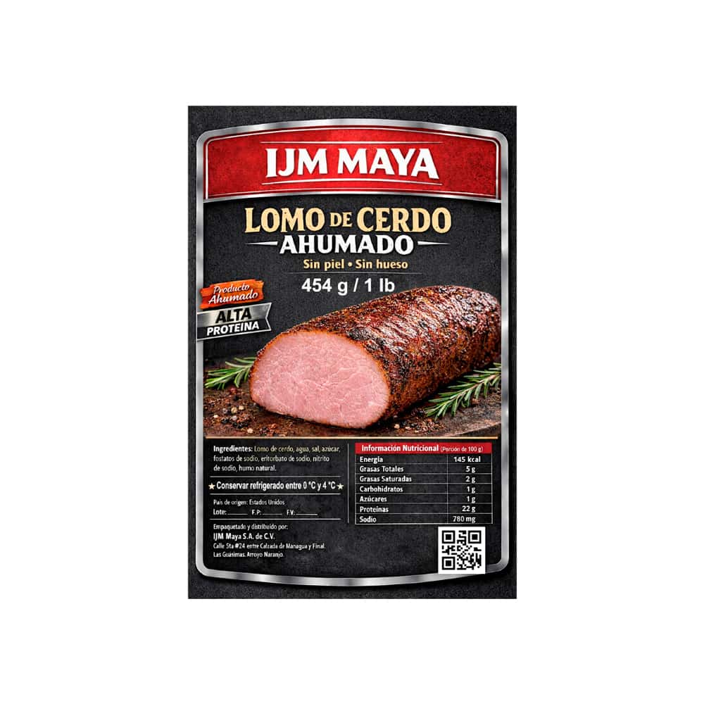 Lomo de cerdo ahumado IJM Maya (454 g / 1 lb) - Miniatura 2