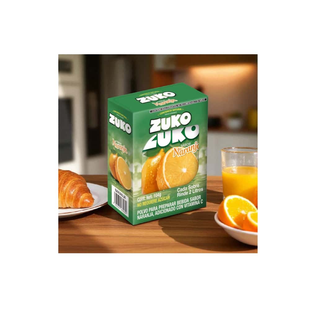 Refresco instantáneo sabor naranja Zuko (104 g / 3.67 oz) - Miniatura 2