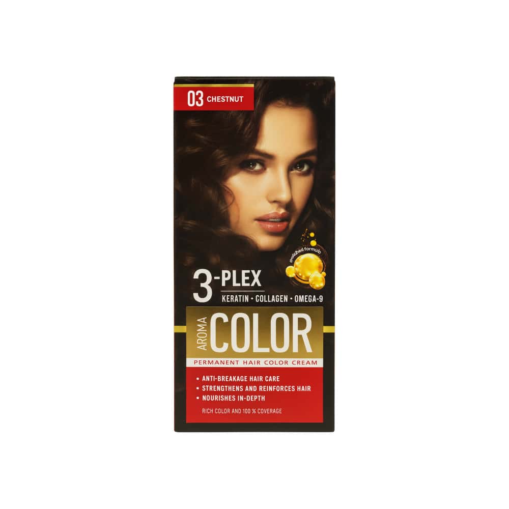 Tinte en crema para el cabello No. 03 Castaño Aroma Color (130 g / 4.58 oz) - Miniatura 1