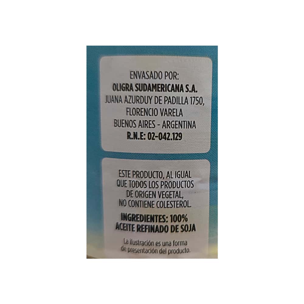 Aceite de soja Casaliva (900 ml) - Miniatura 3