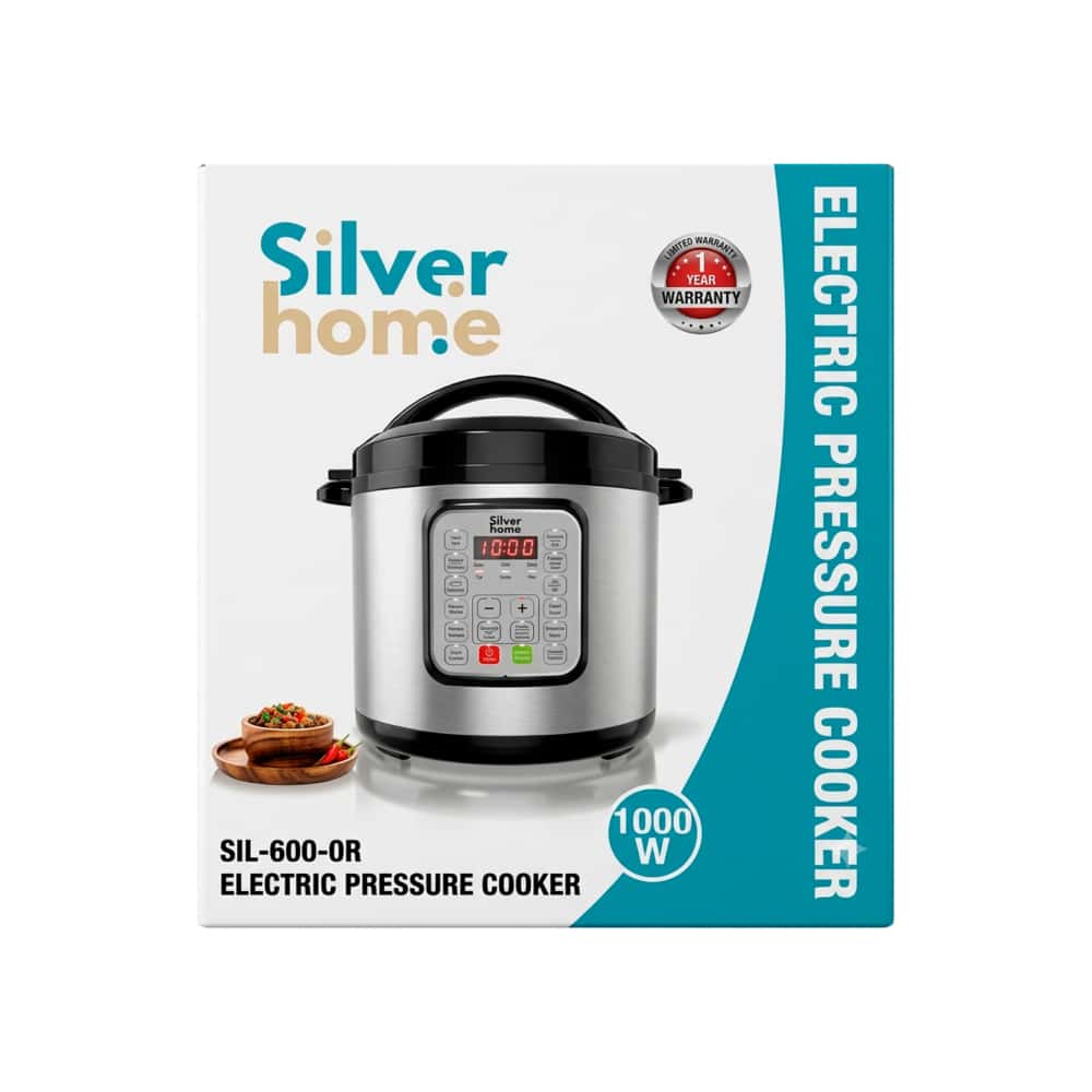 Olla a presión eléctrica multifuncional 6 L Silver Home SIL-600-OR - Miniatura 3