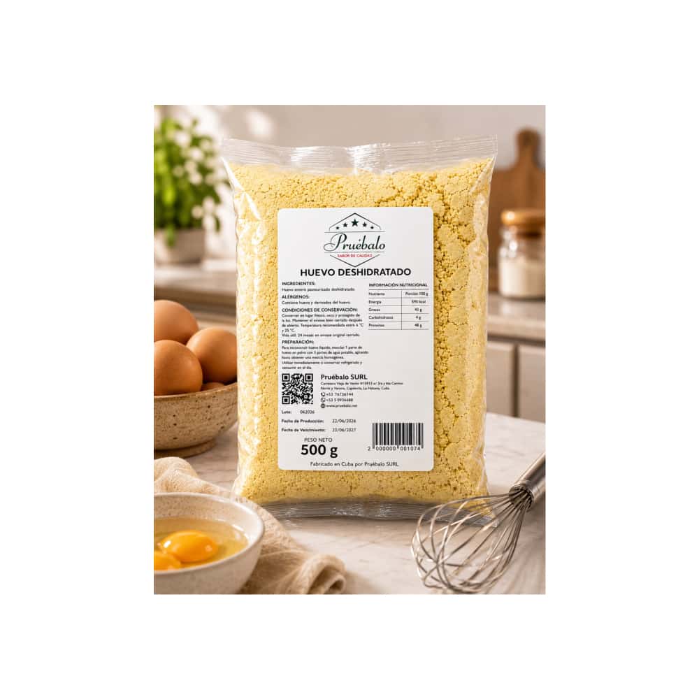 Huevo entero deshidratado Pruébalo (500 g / 1.1 lb) - Miniatura 4