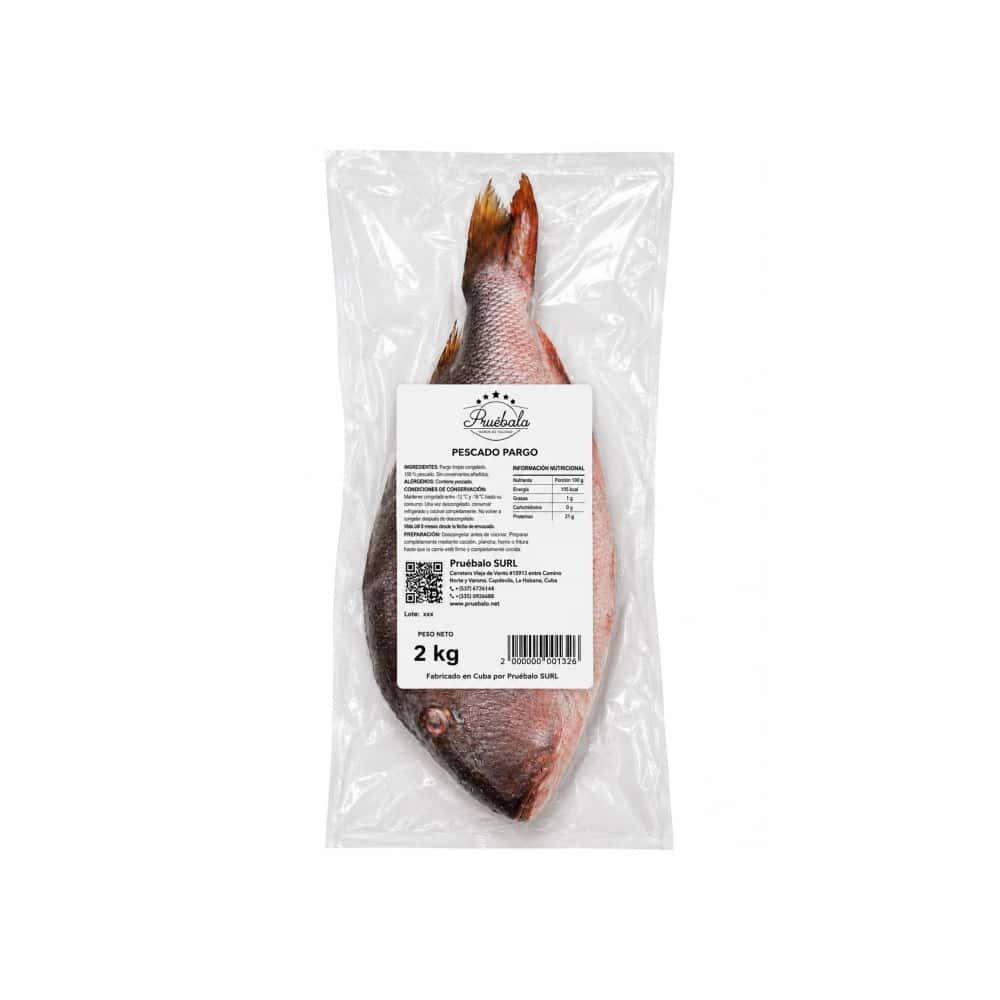 Pargo congelado Pruébalo (2 kg / 4.4 lb) - Miniatura 3
