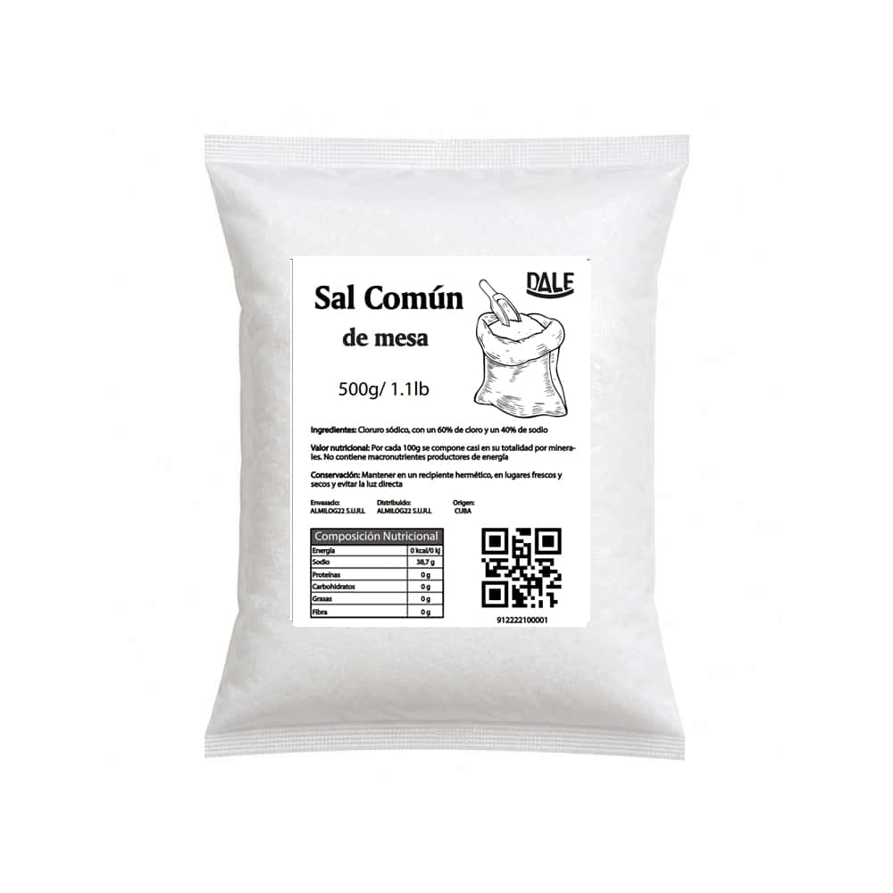 Sal común de mesa Dale (500 g / 1.1 lb) - Miniatura 1