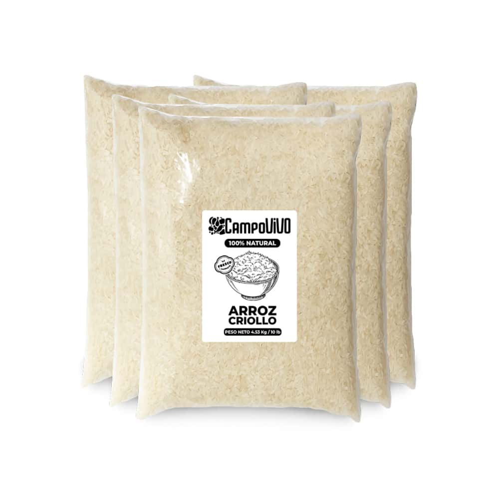 Arroz criollo Campo Vivo (5 x 4.53 kg / 10 lb) - Miniatura 1