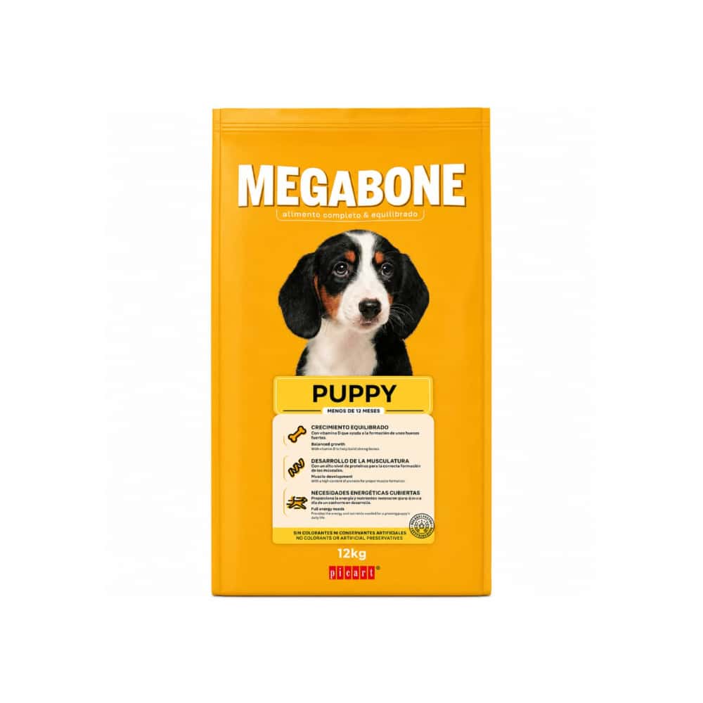 Pienso para perros cachorros Megabone (12 kg / 26.4 lb) - Miniatura 1