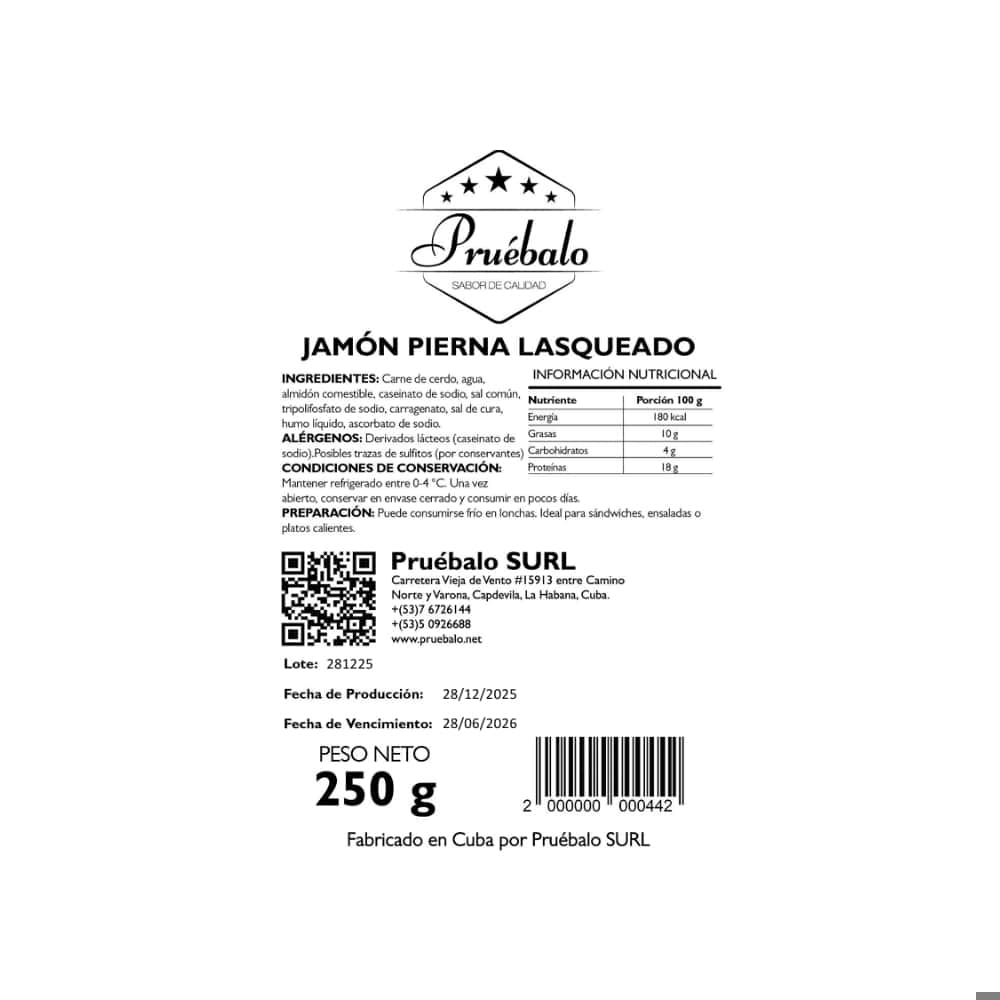 Jamón de pierna lasqueado Pruébalo (250 g / 8.82 oz) - Miniatura 3