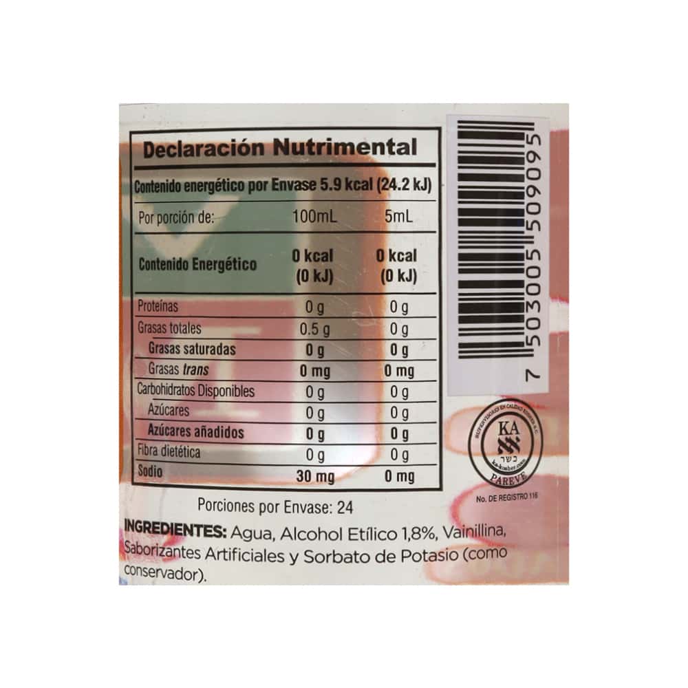 Saborizante artificial vainilla cristalina Molina (120 ml / 4.06 floz) - Miniatura 4