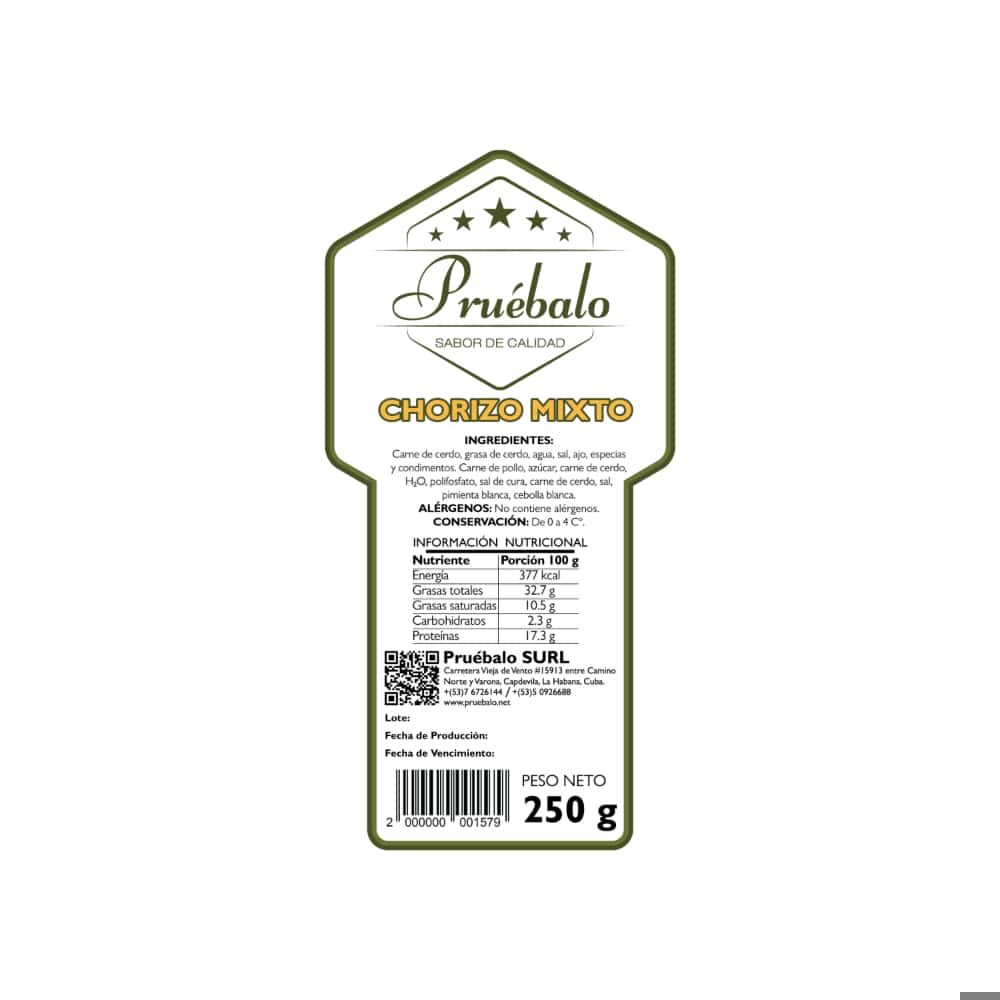 Chorizo mixto Pruébalo (250 g / 8.82 oz) - Miniatura 3