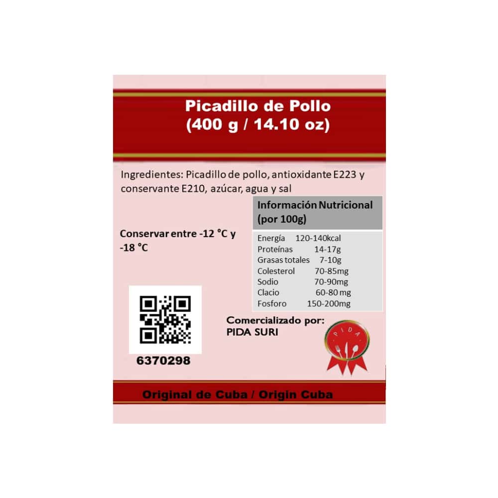 Picadillo de pollo Pida (400 g / 14.10 oz) - Miniatura 2