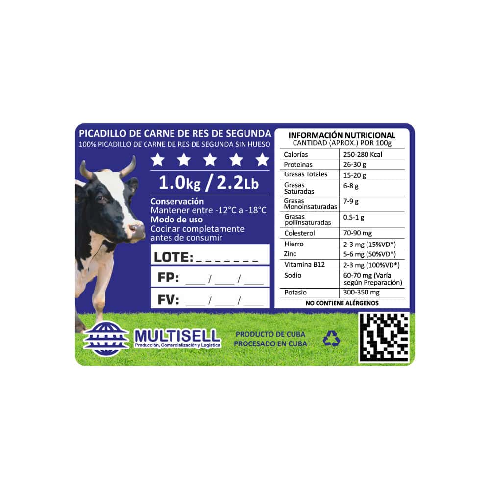 Picadillo de carne de res de segunda Multisell (3 x 1.0 kg / 2.2 lb) - Miniatura 3