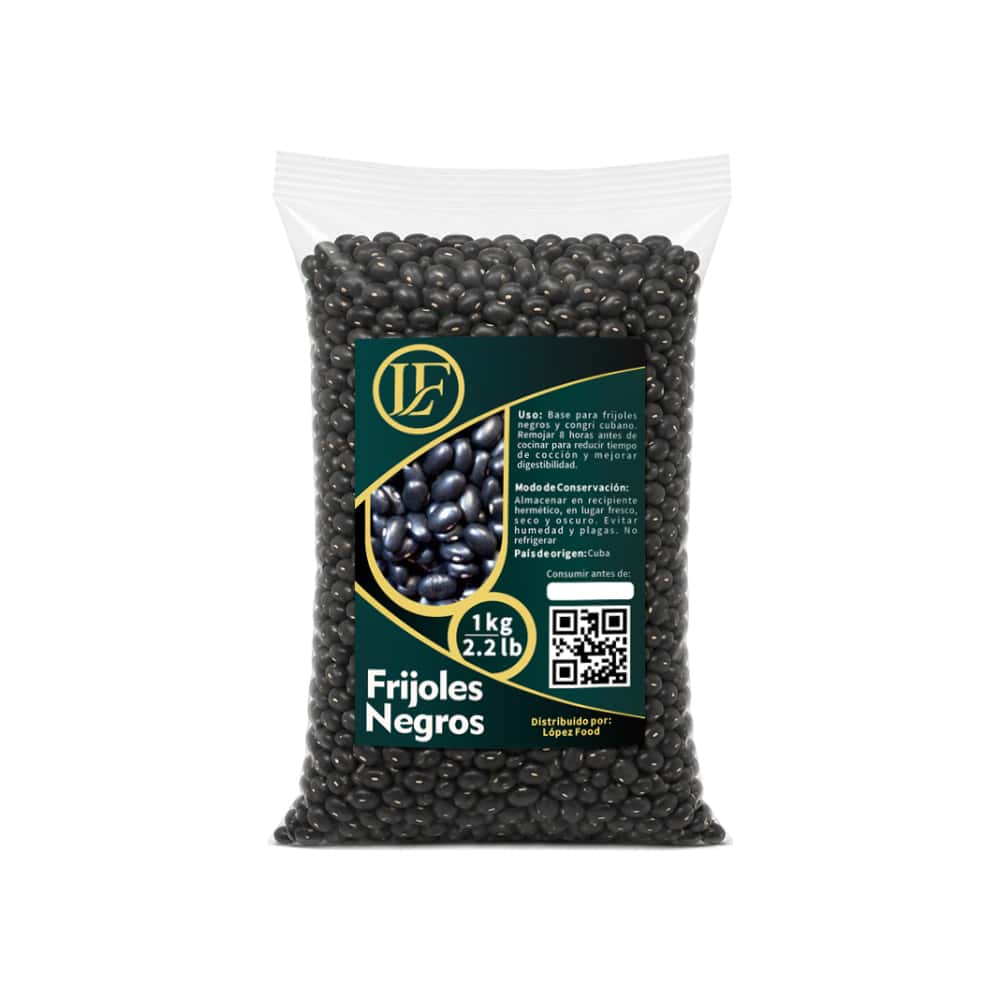 Frijoles negros LF (1 kg / 2.2 lb) - Miniatura 1