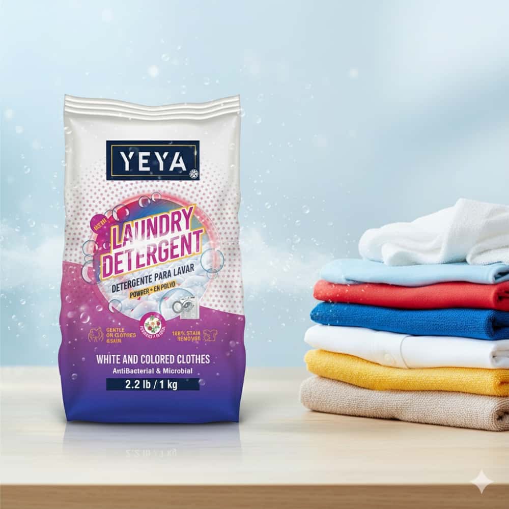 Detergente en polvo con aroma a flores YEYA (1 kg / 2.2 lb) - Miniatura 2