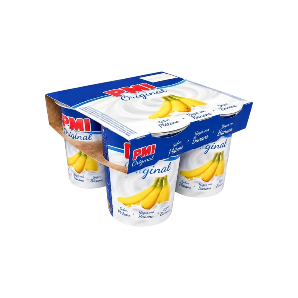 Yogurt sabor plátano Original PMI (4 x 120 g / 4.23 oz) - Miniatura 5