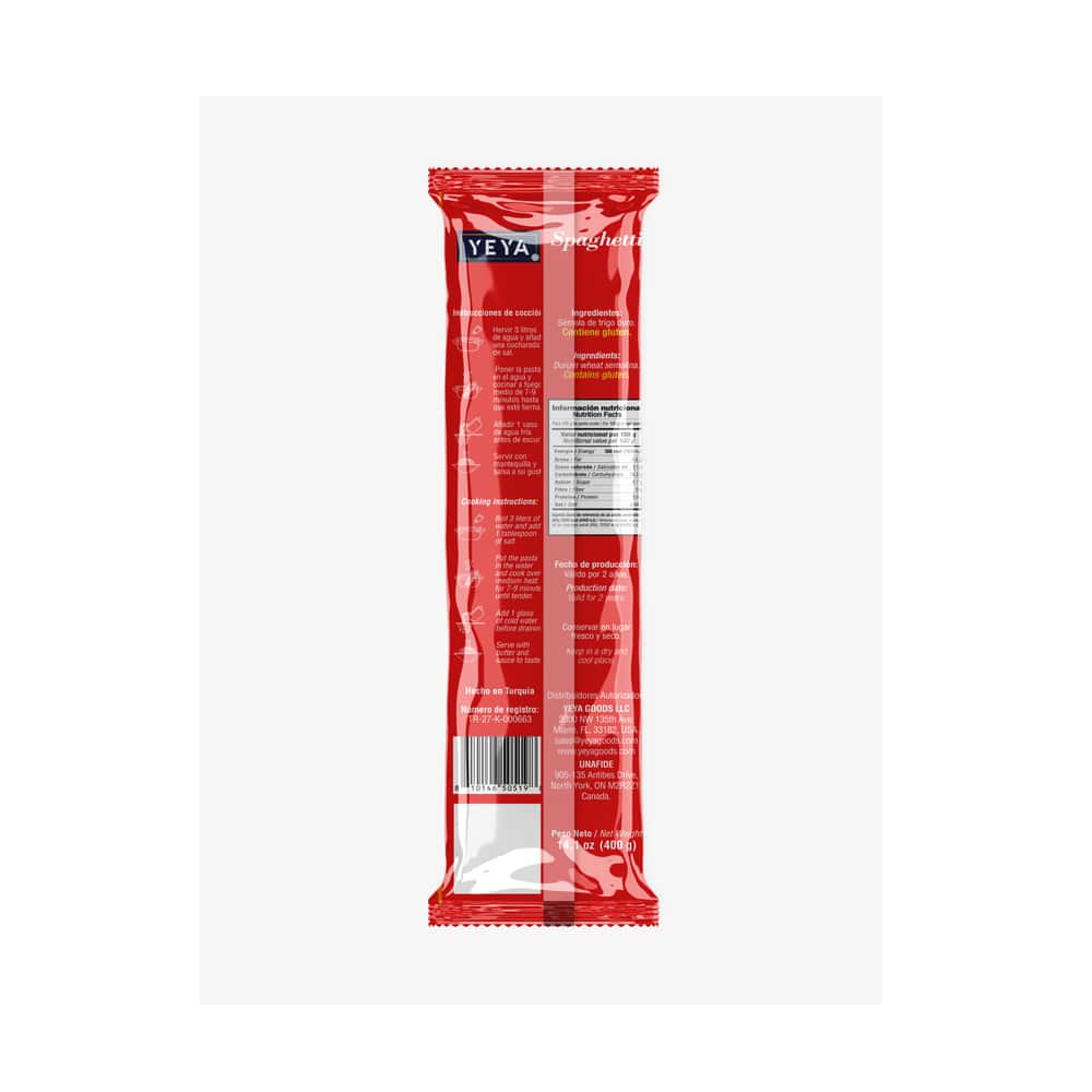Espaguetis YEYA (10 x 400 g / 14.1 oz) - Miniatura 2