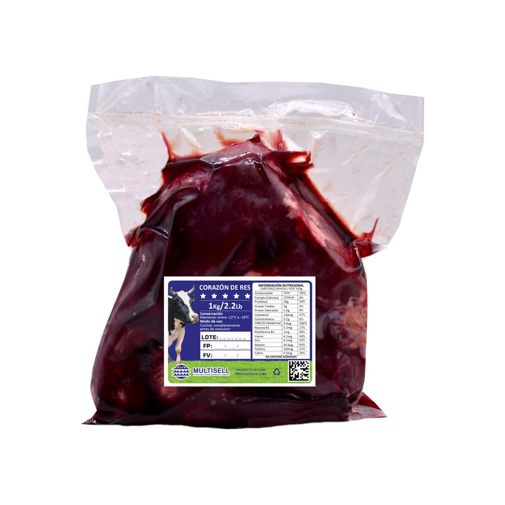 Corazón de res Multisell (1 kg / 2.2 lb) - Miniatura 3