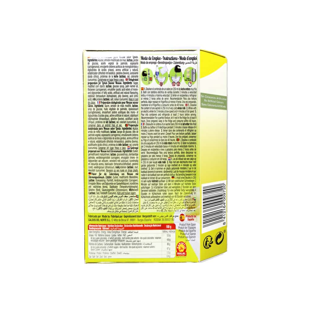 Mousse sabor limón Calnort (130 g / 4.59 oz) - Miniatura 4