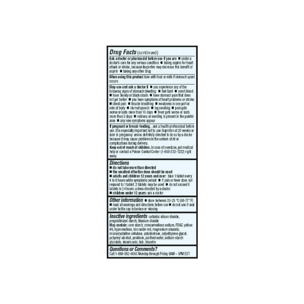 Ibuprofeno 200 mg CareAll (100 tabletas) - Miniatura 4