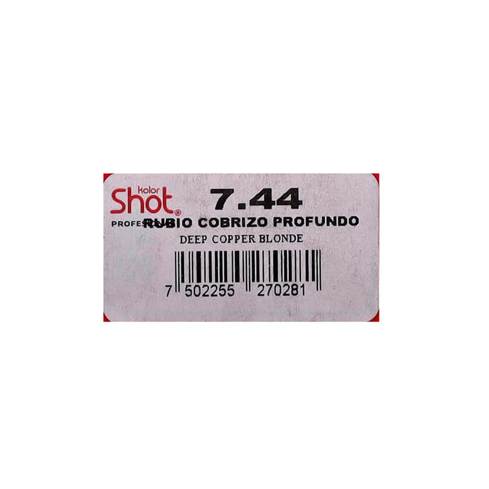 Tinte en crema rubio medio cobrizo intenso 7.44 Kolor Shot (90 gm / 3.17 oz) - Miniatura 4