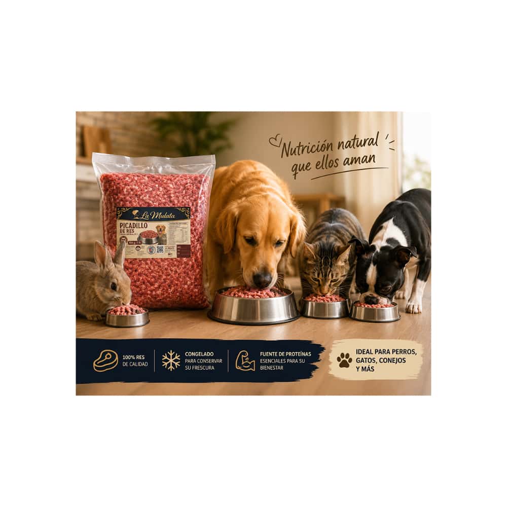 Picadillo de res para animales La Mulata (454 g / 1 lb) - Miniatura 3