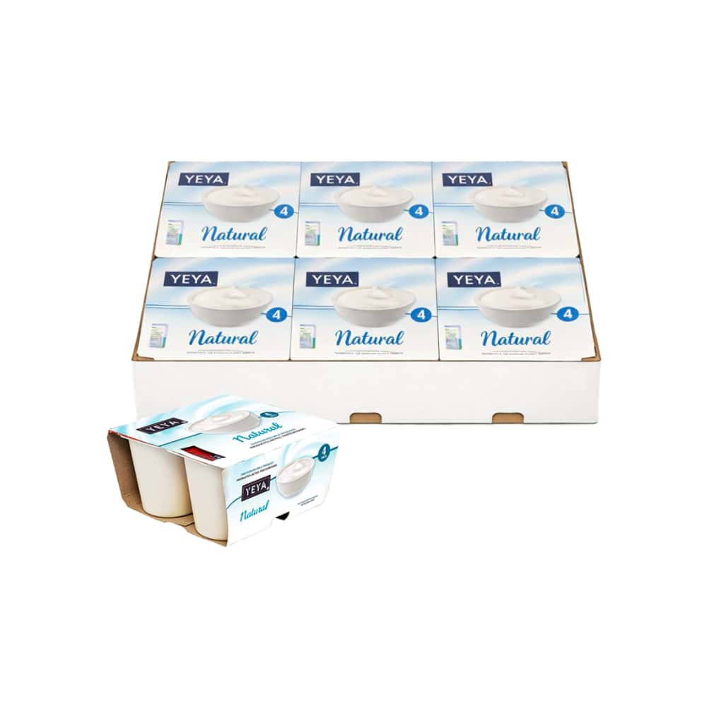 Yogurt pasteurizado natural YEYA (24 x 125 g / 4.41 oz) - Miniatura 1