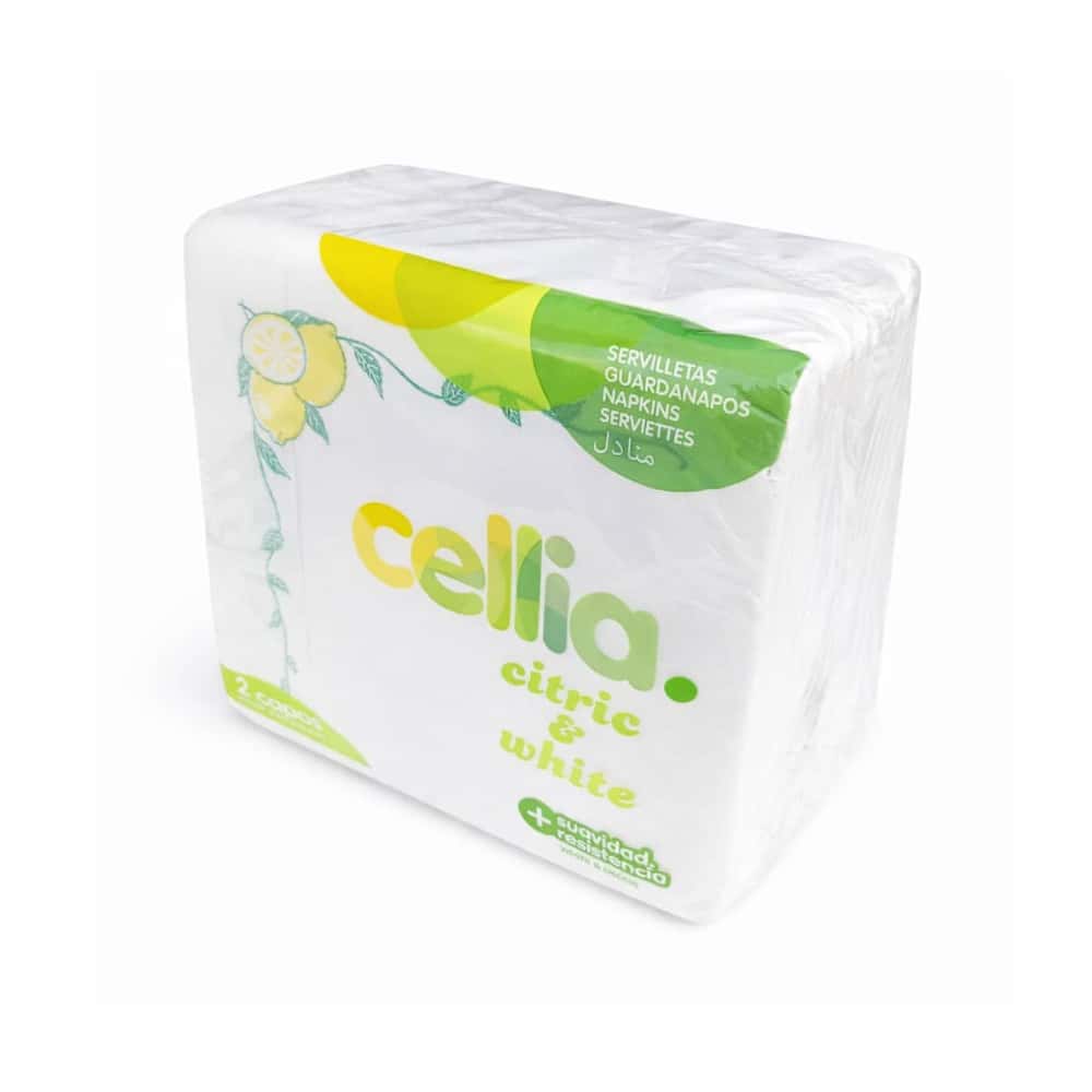Servilletas citric & white de 2 capas Cellia (55 U) - Miniatura 1