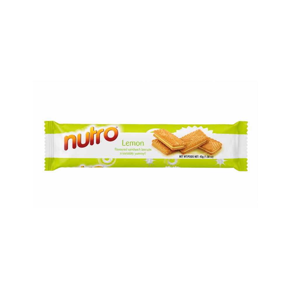 Galletas sándwich con crema sabor limón Nutro (45 g / 1.58 oz) - Miniatura 1